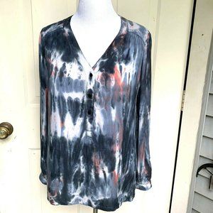 New Gypsy 05 multi-color silk blouse M